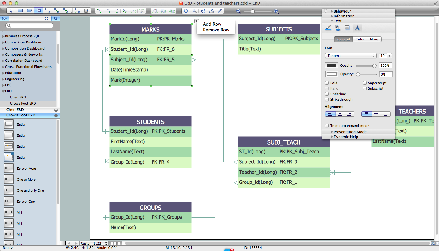 Entity Relationship Diagram Erd With Conceptdraw Diagram Conceptdraw Diagram The Best Business Drawing Software Erd Symbols And Meanings Entity Relationship Diagram Software Free Download