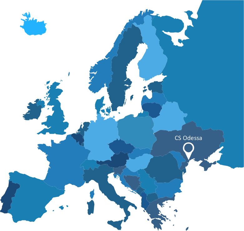 Europe map - Spatial infographics template