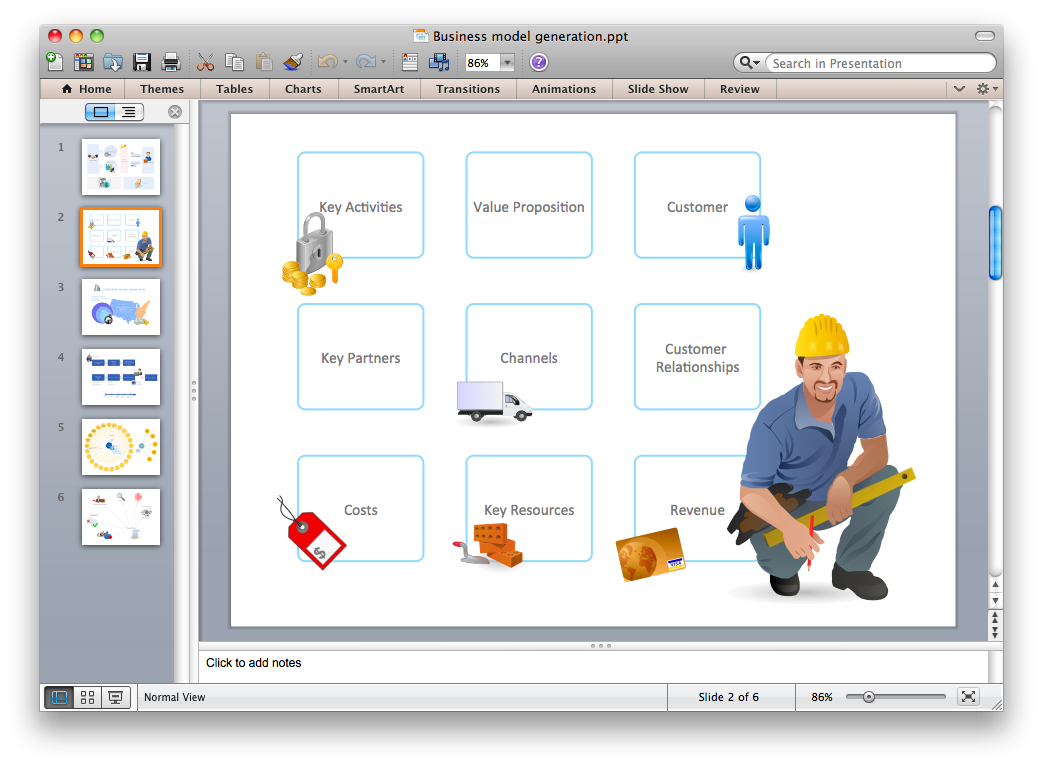 Export from ConceptDraw DIAGRAM Document<br> to PPT or PPTX (MS PowerPoint®) File *