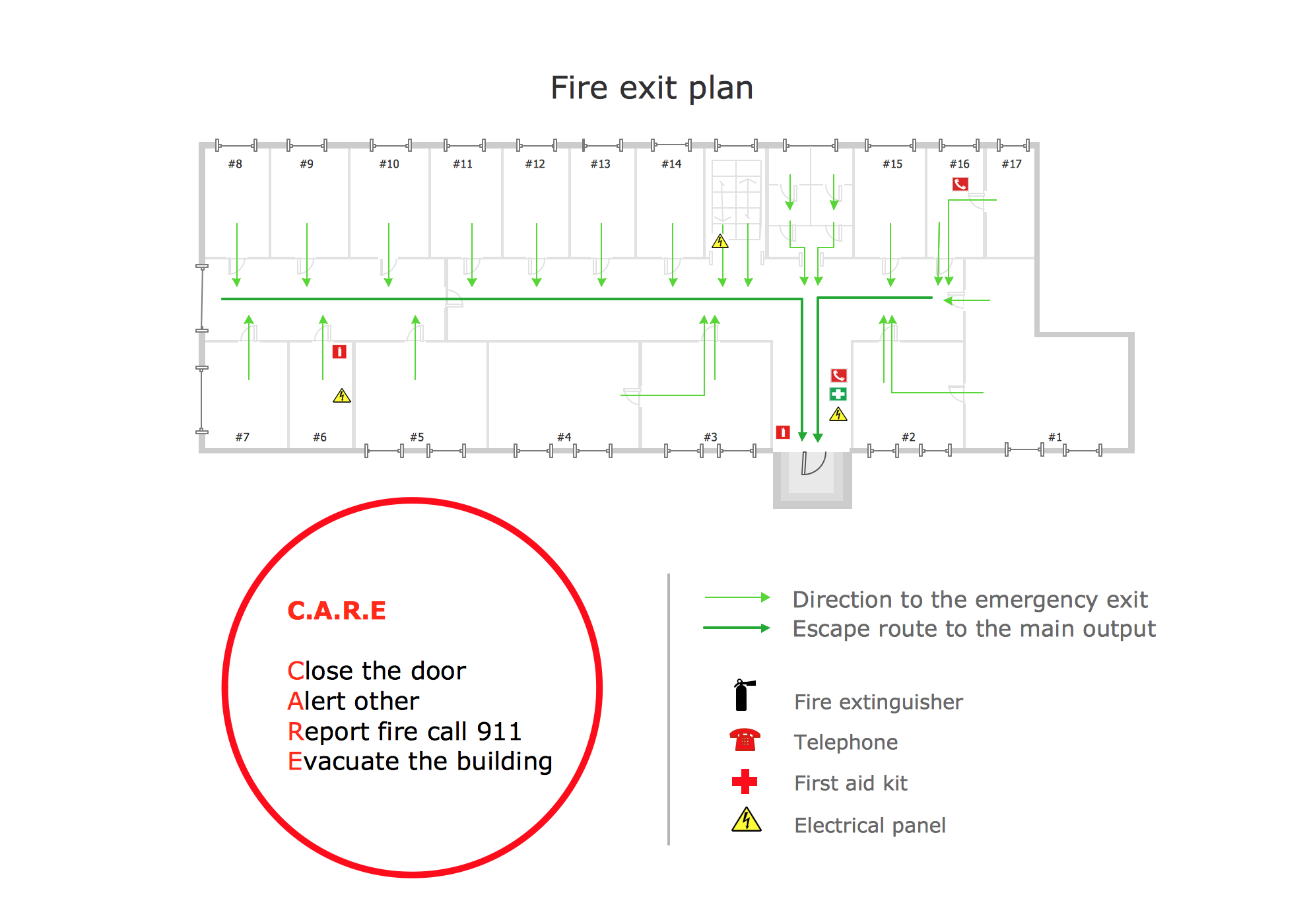 Fire Exit Map Example
