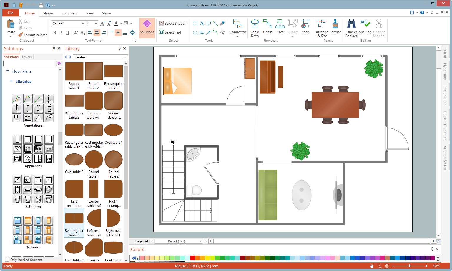 Basic House  Plan  Drawing 