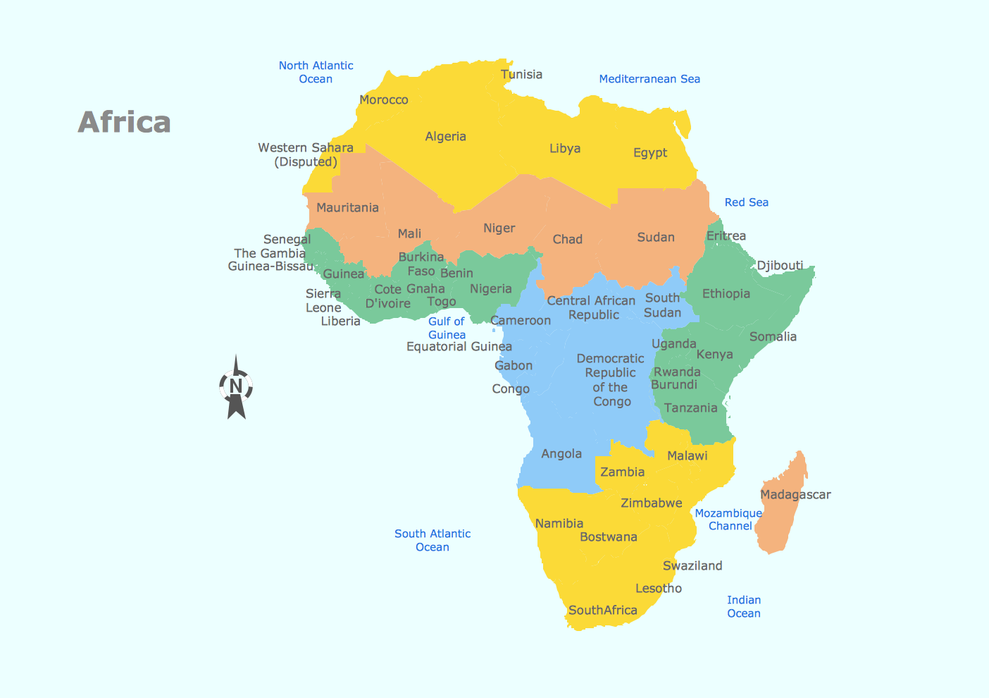 Geo Map Africa