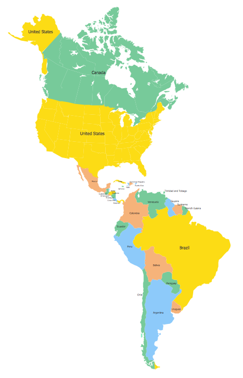 Geo Map of Americas