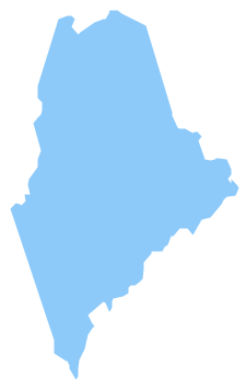 Geo Map - USA - Maine *