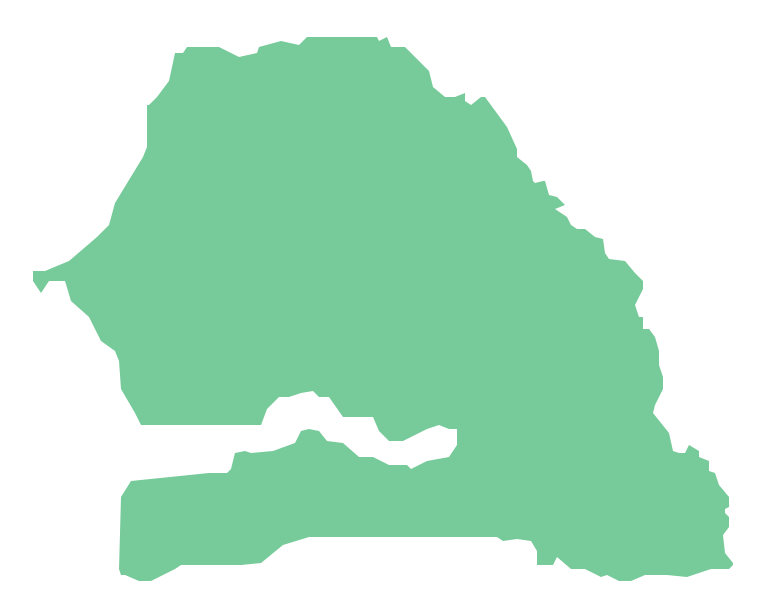 Geo Map - Africa - Senegal *