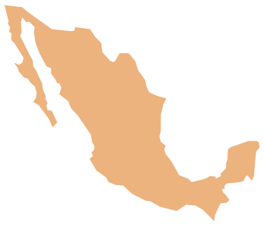 Geo Map - South America - Mexico *