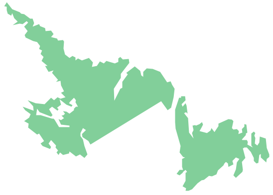 Geo Map - Canada - Newfoundland and Labrador