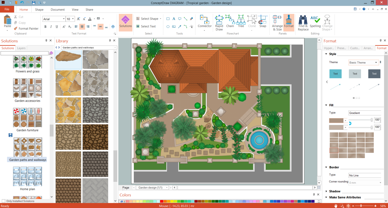 Landscape Blueprint Maker - ConceptDraw DIAGRAM