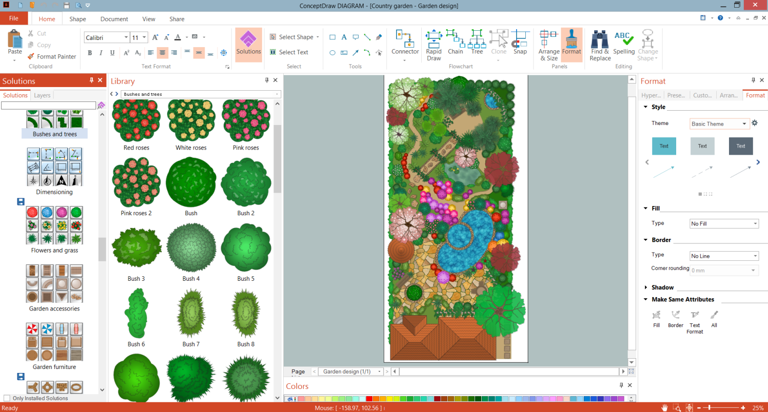 Landscape Drawing Program - ConceptDraw DIAGRAM