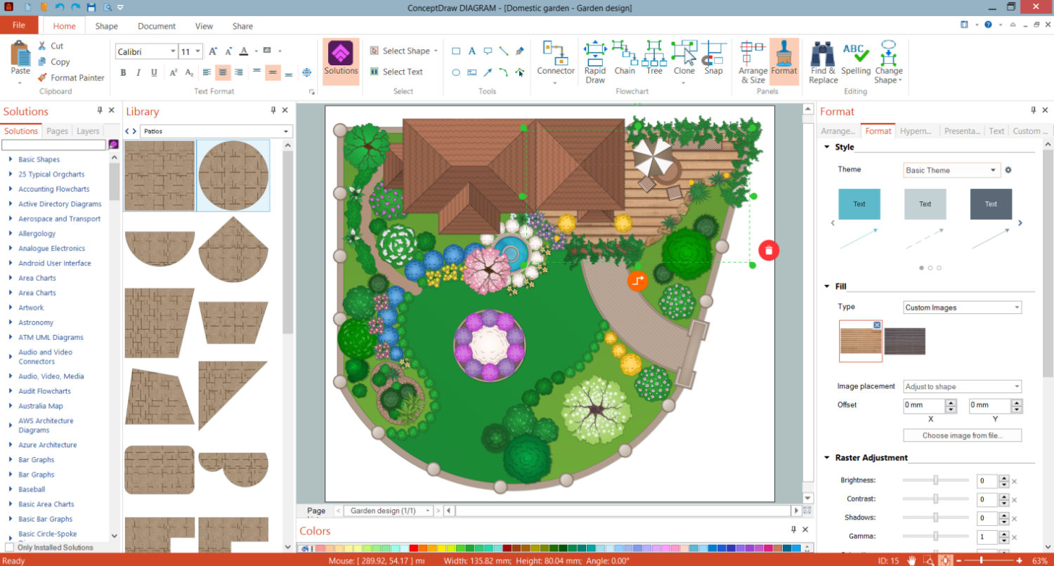 Landscape and Deck Design in ConceptDraw DIAGRAM
