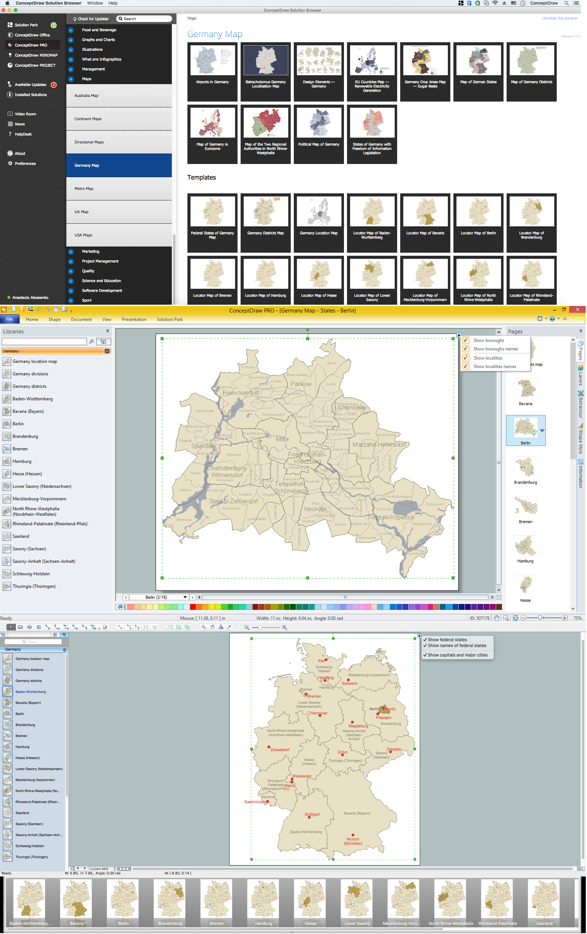 Map of Germany — Berlin