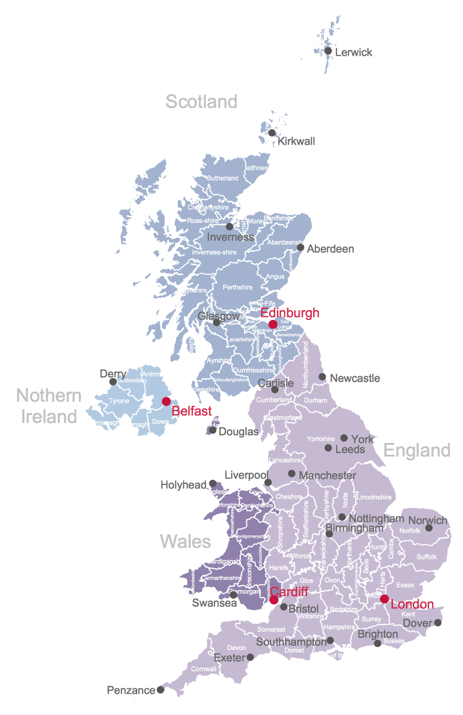 Map of UK