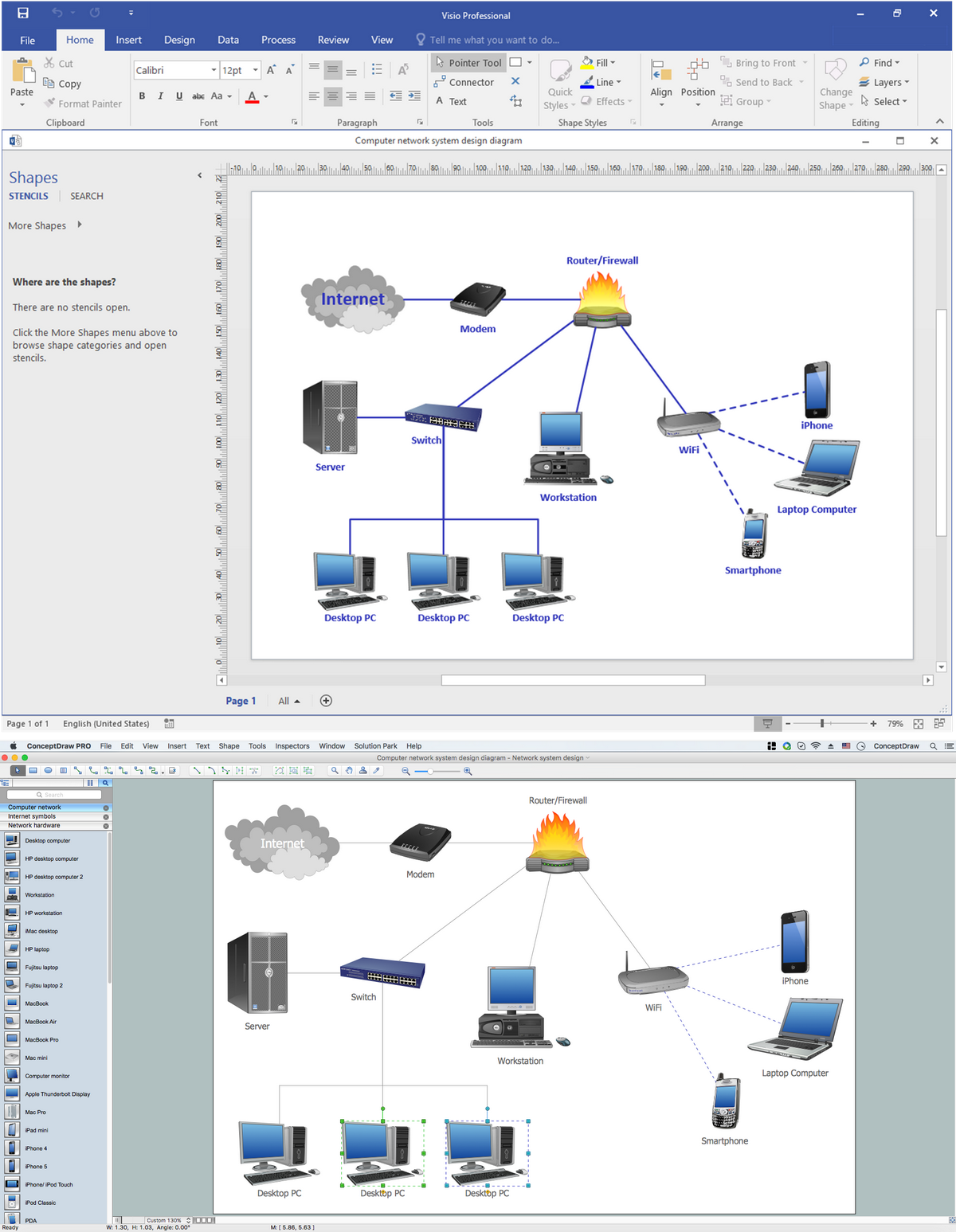 Visio Look A Like Diagrams