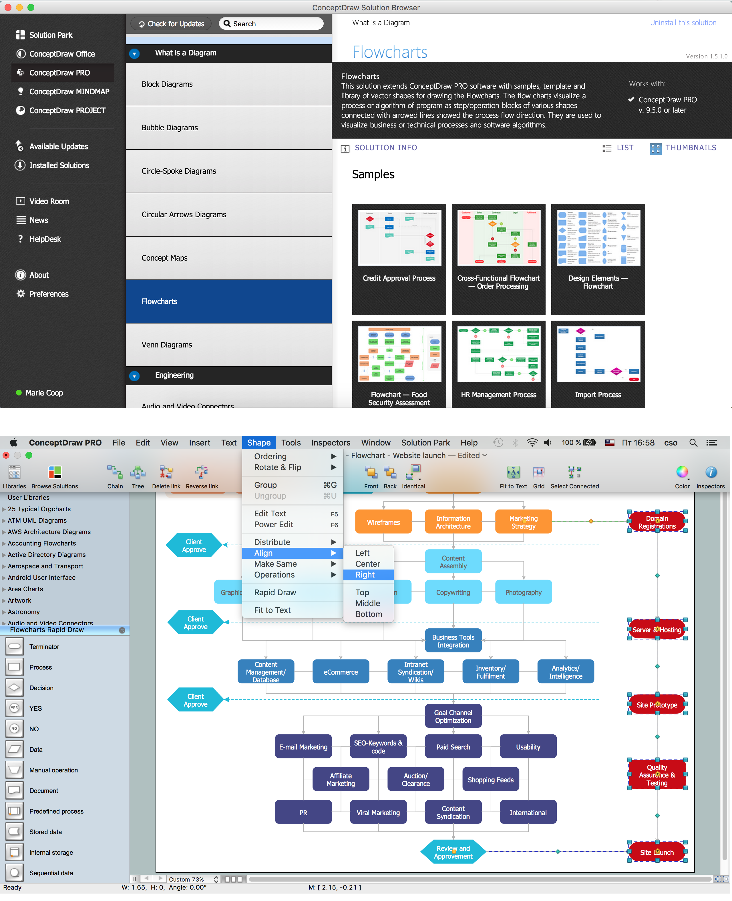 Organigramme - Lancement de site web