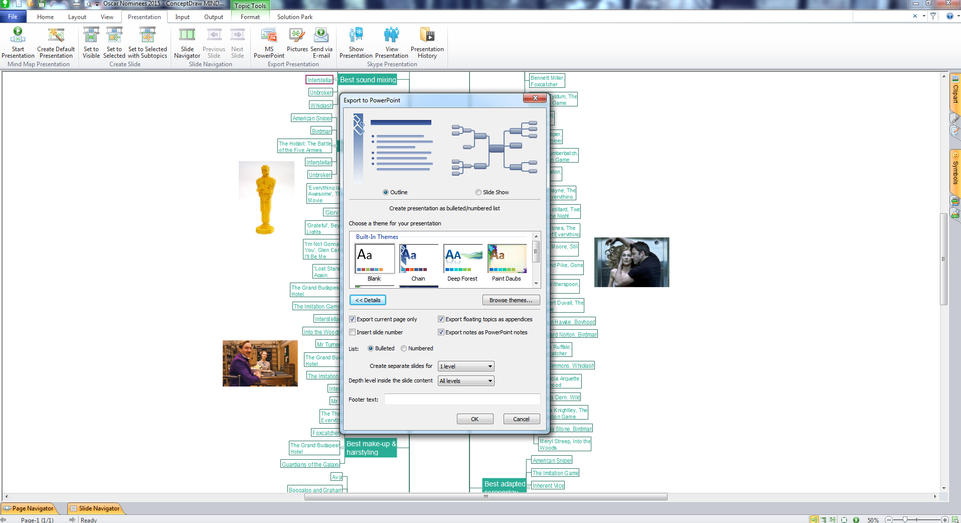 Presentation in MINDMAP <br>All in One *