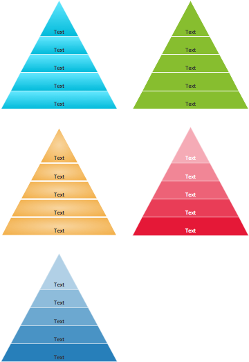 Pyramid diagram shapes