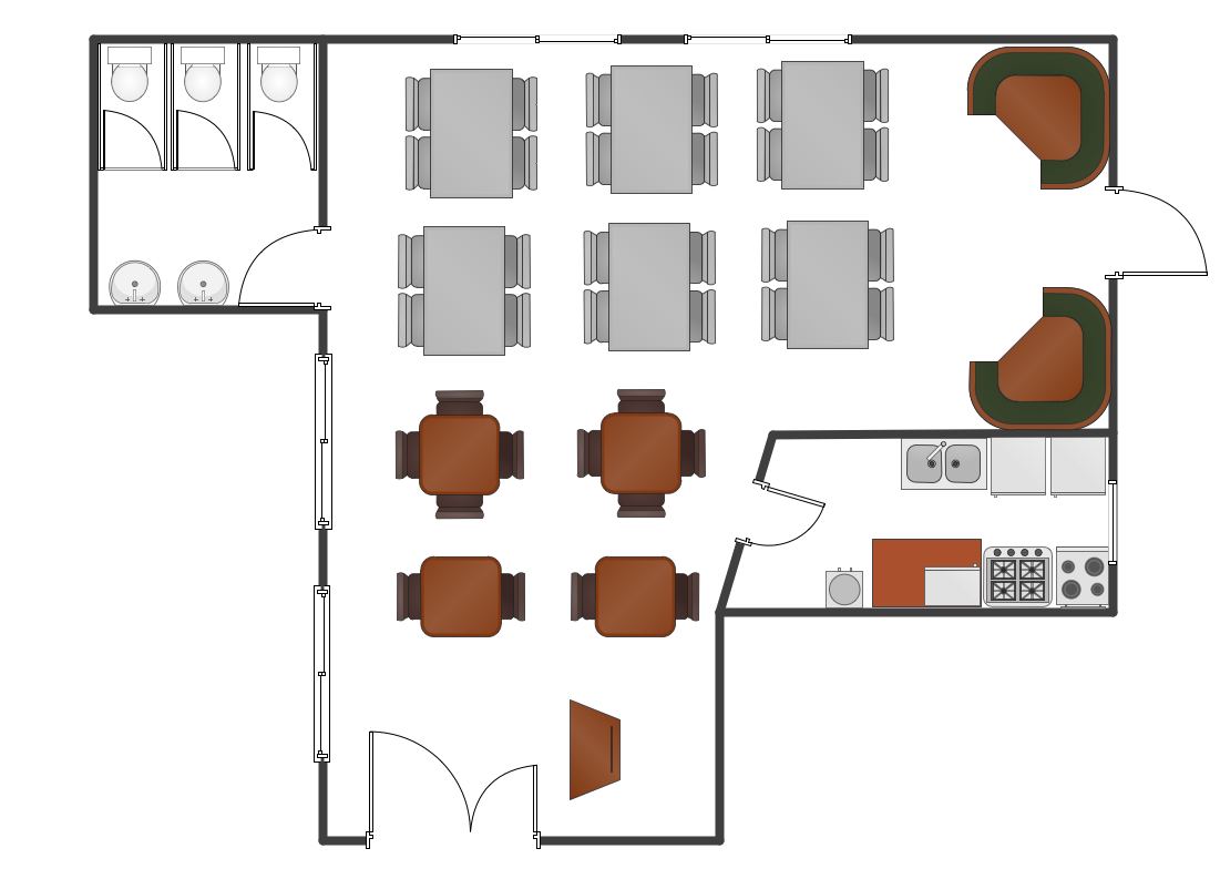 Restaurant floor plan sample