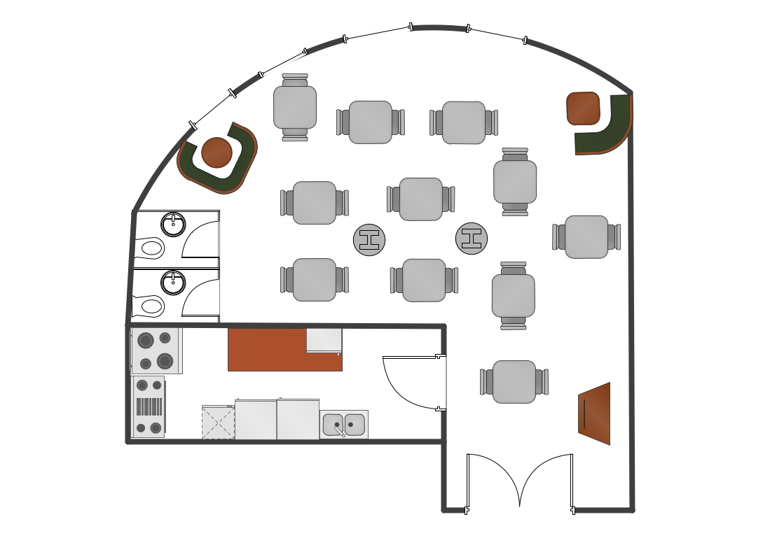 Restaurant floor plan