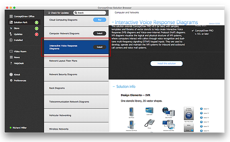 Download ConceptDraw solution from Solution Park