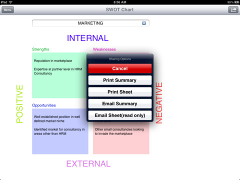 swot ipad app sample