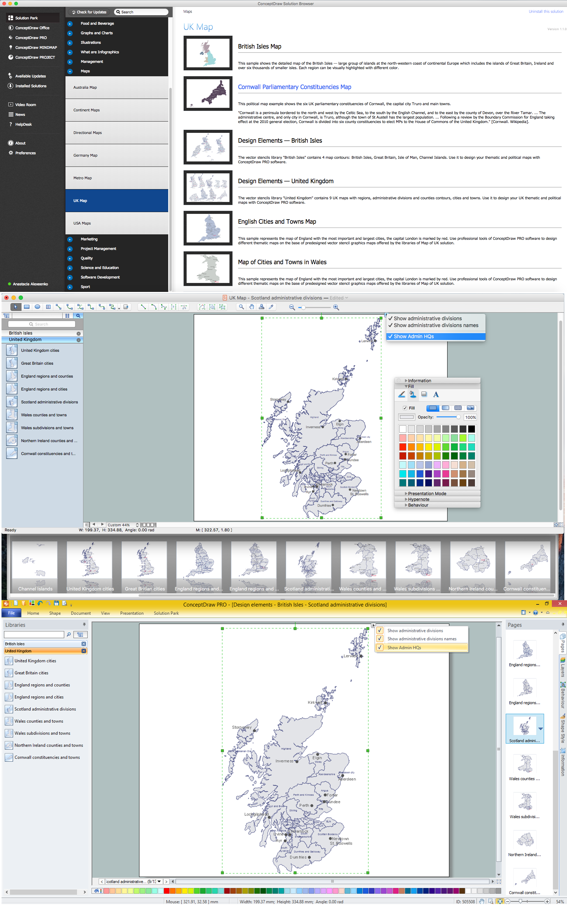 Map of UK — Scotland