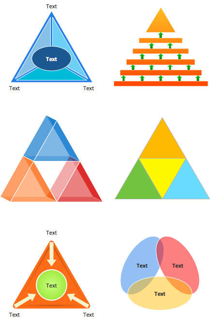 Triangular diagram shapes