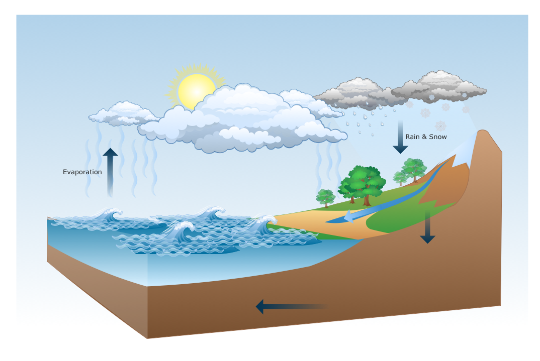 Water cycle diagram