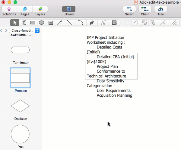 Adding And Editing Text On Mac ConceptDraw Helpdesk adding-and-editing-text-on-mac-conceptdraw-helpdesk