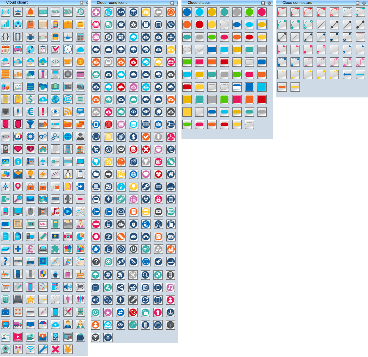 Cloud Computing Symbols Cloud Computing Symbols