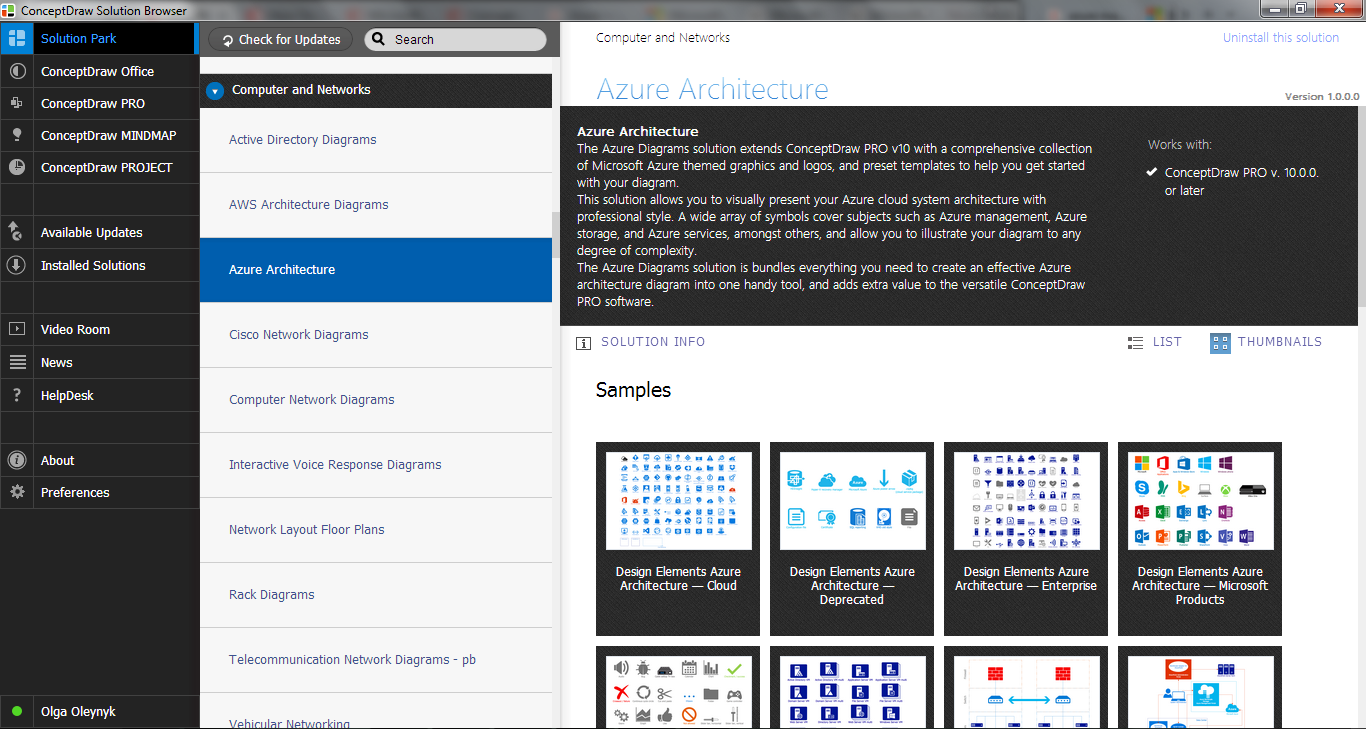 Azure Architecture Solution in ConceptDraw STORE Azure Architecture Solution in ConceptDraw STORE