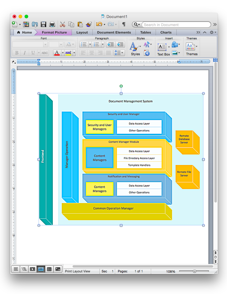 How To Add A Block Diagram To A Ms Word Document Using Conceptdraw Pro How To Add A Network Diagram To A Ms Word Document Using Conceptdraw Pro How