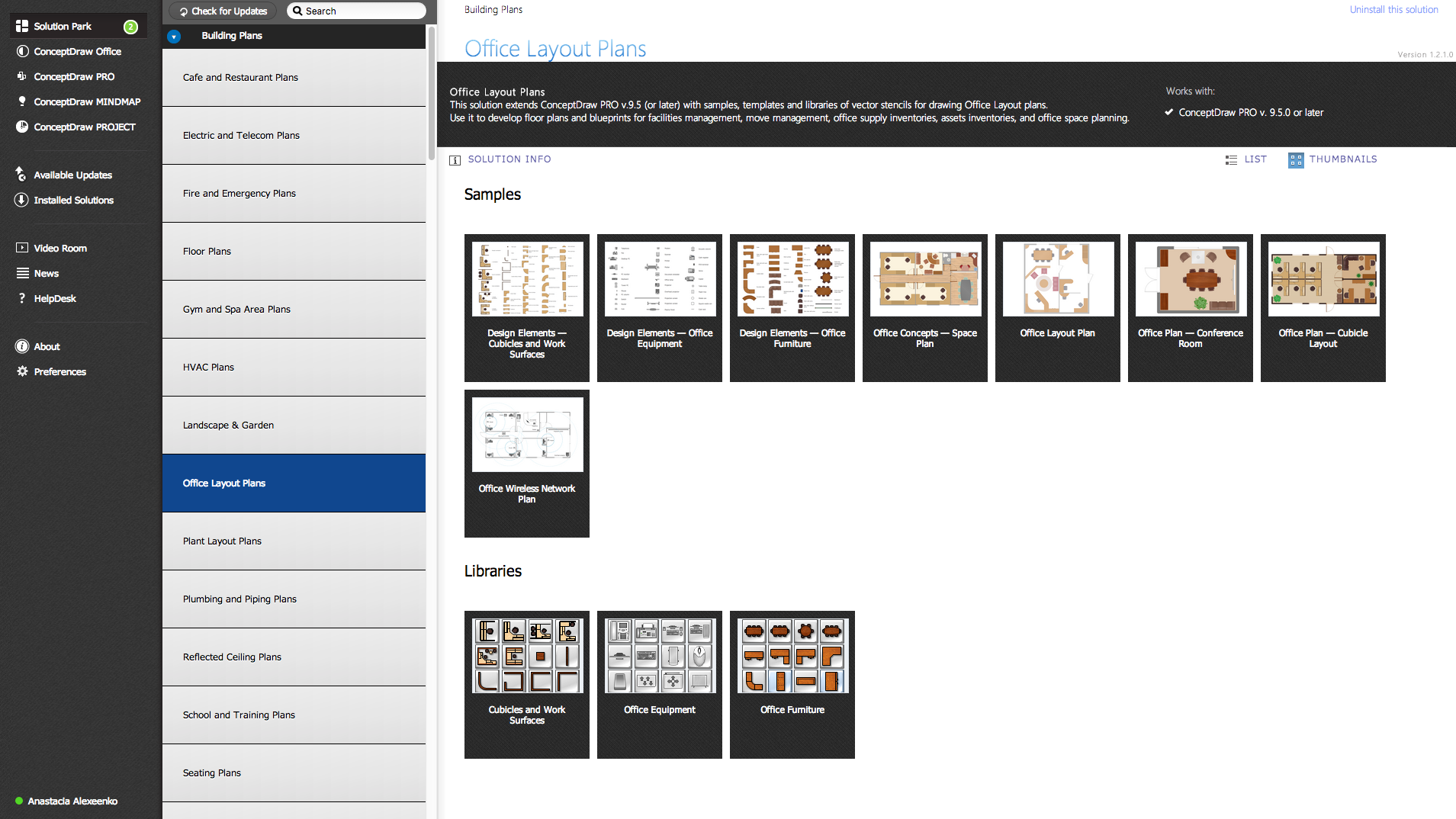 Building Drawing Tools Design Element  Office Layout Plan