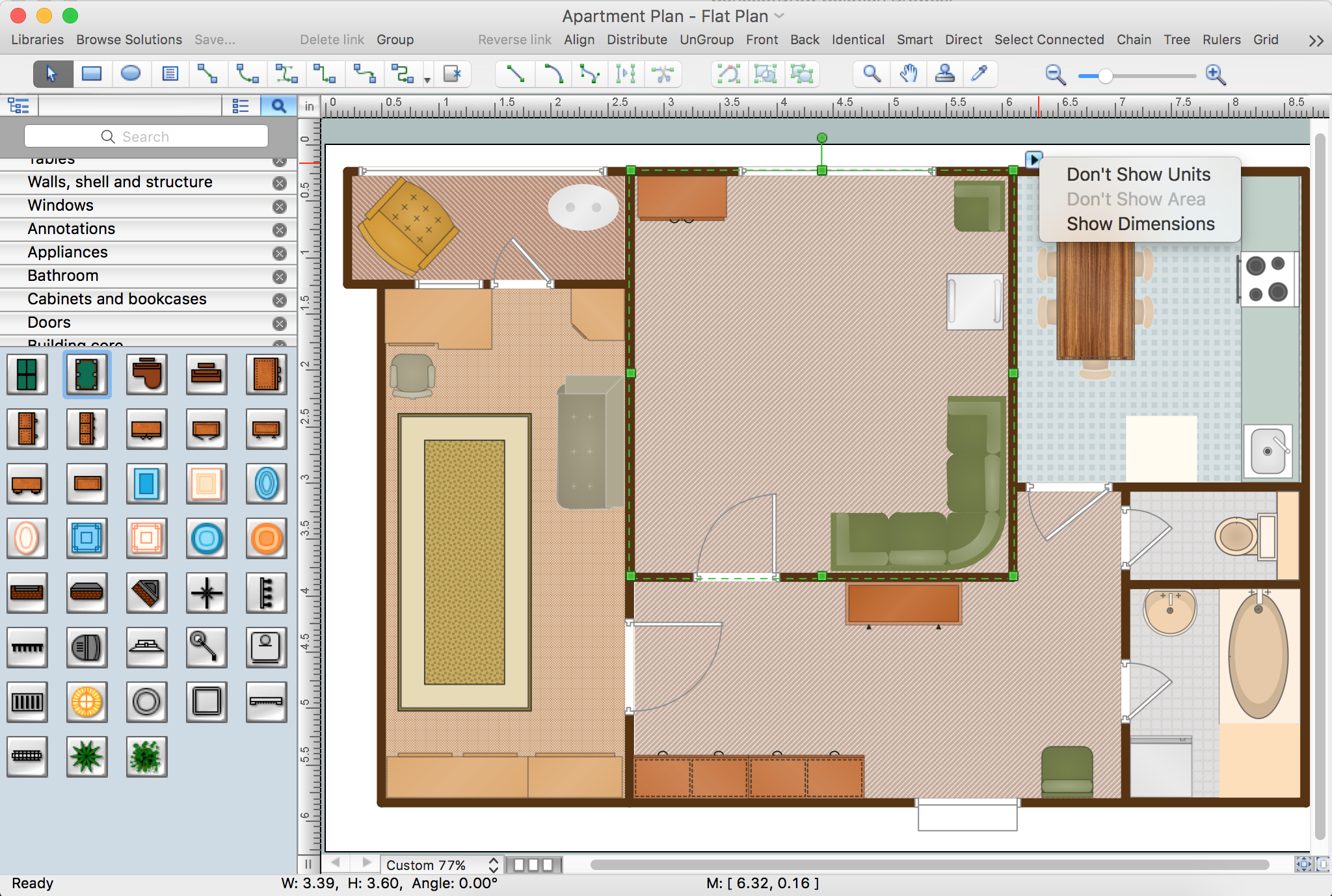 Room Floor Plan Software - Apartment design - Ecdesign 3D room and