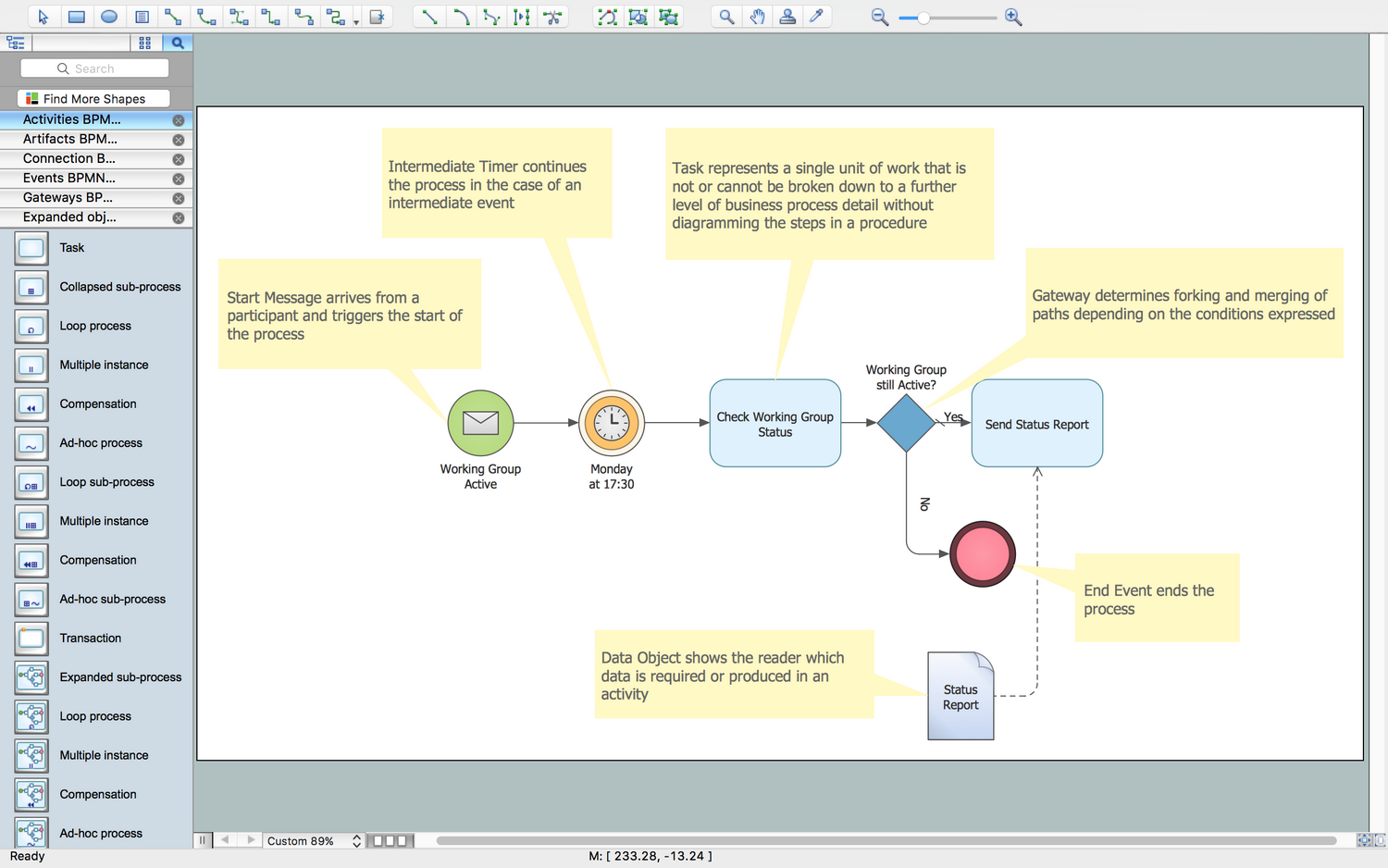 Business Process Diagram Template