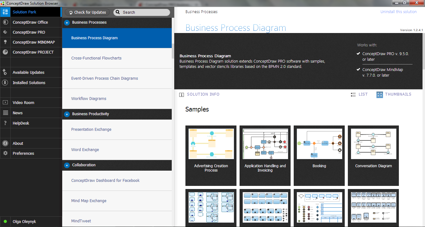 Business Process Diagram Solution in ConceptDraw STORE