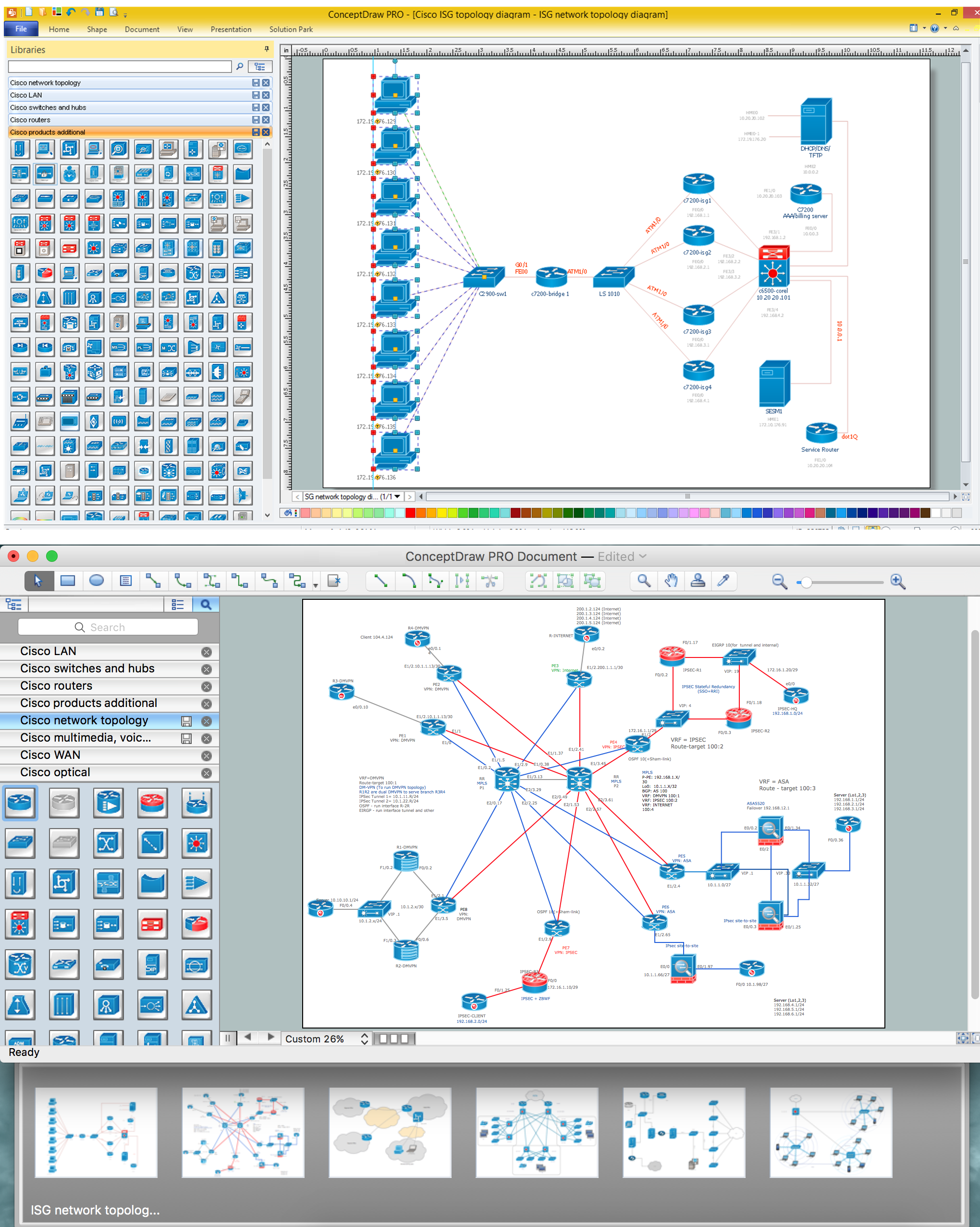 Cisco Network Examples and Templates