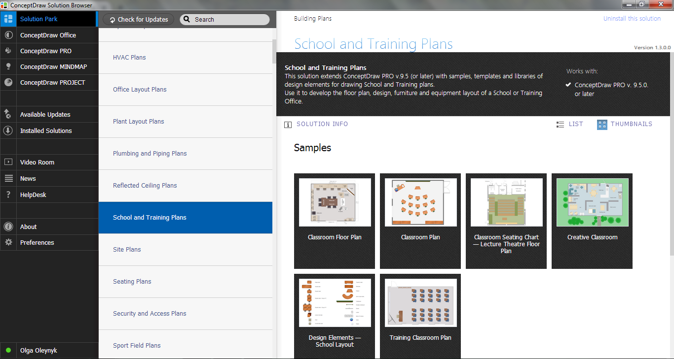 School and Training Plans Solution in ConceptDraw STORE