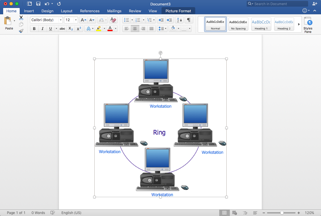 How to Add a Network Diagram to MS Word *