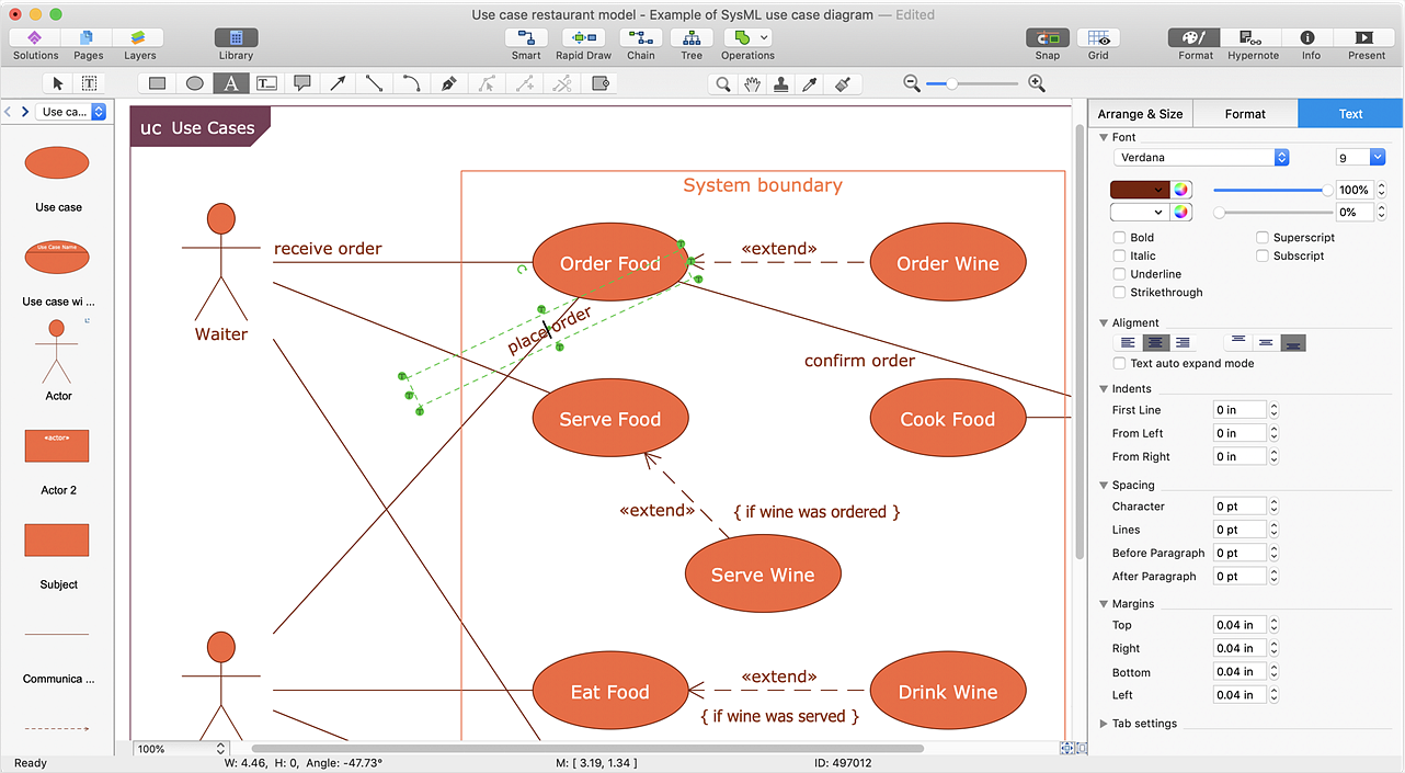 Add and Edit  Connector Text in ConceptDraw DIAGRAM