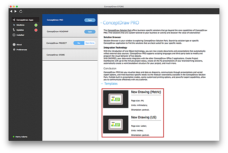 ConceptDraw STORE for macOS