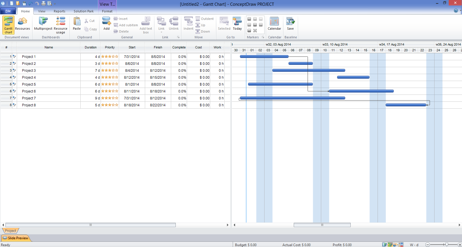 ConceptDraw PROJECT Software