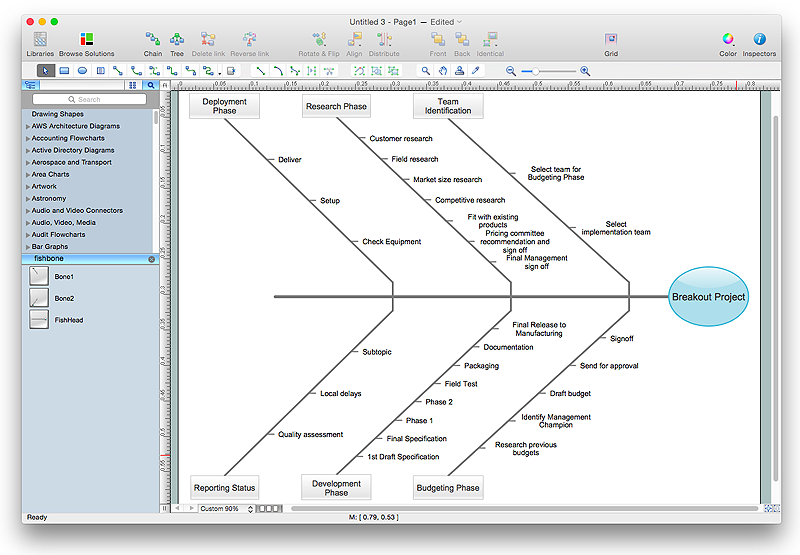 Fishbone Chart Word