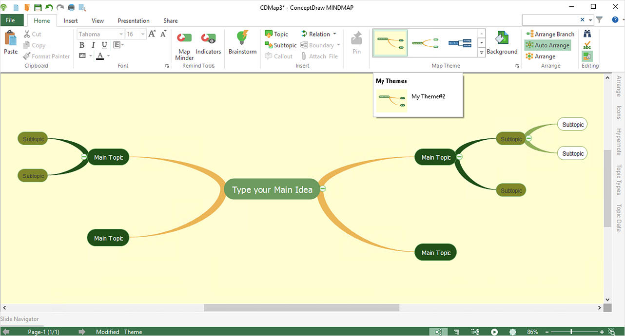 Customize the Style of Your Mind Map