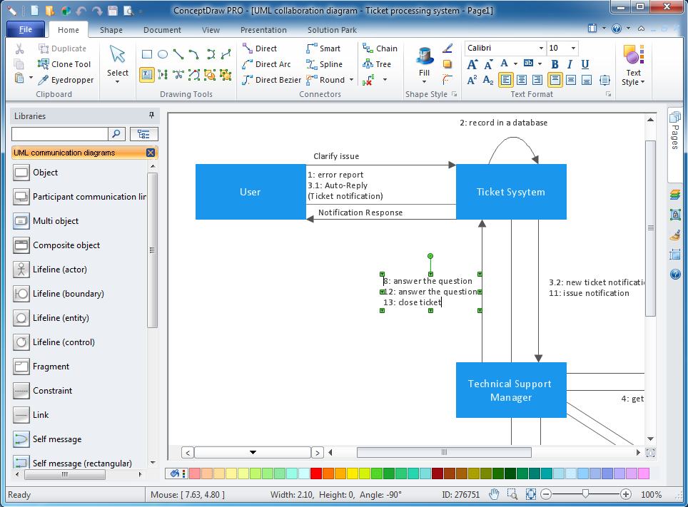 UML collaboration diagram software for windows