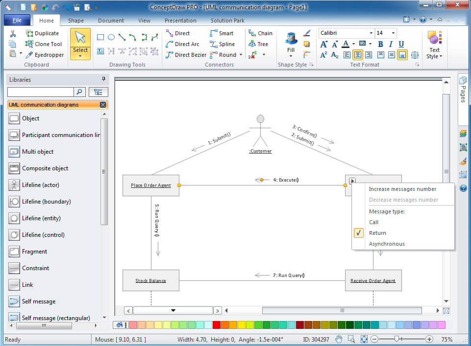 UML communication diagram software for windows