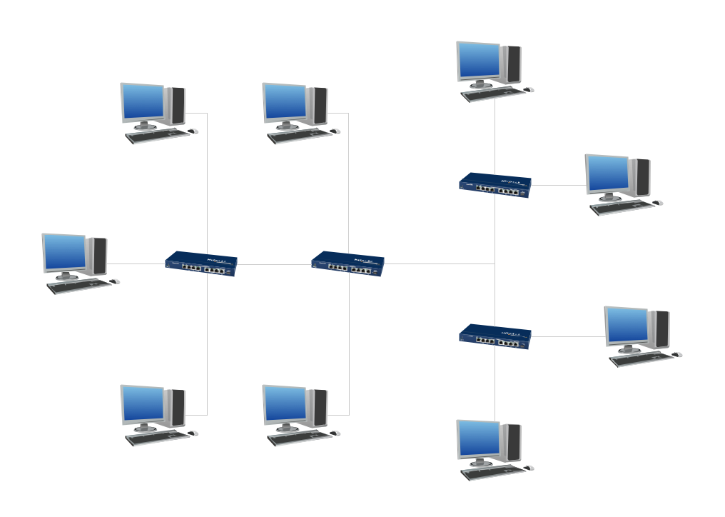 Digital communications network