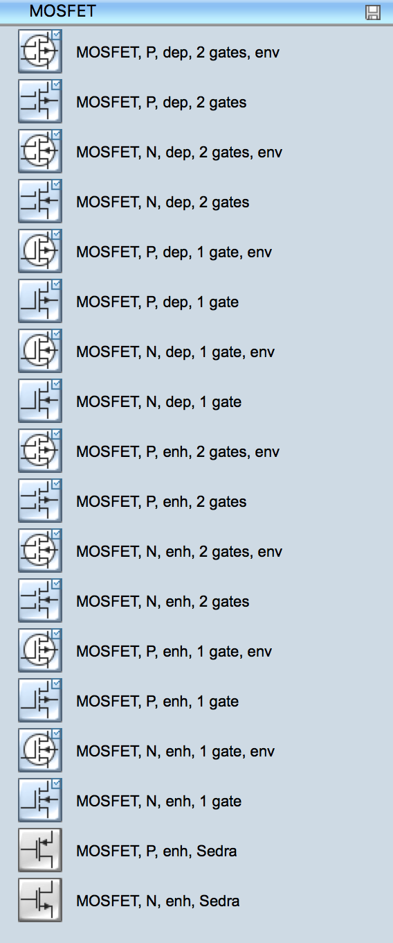 Electrical Symbols - MOSFET