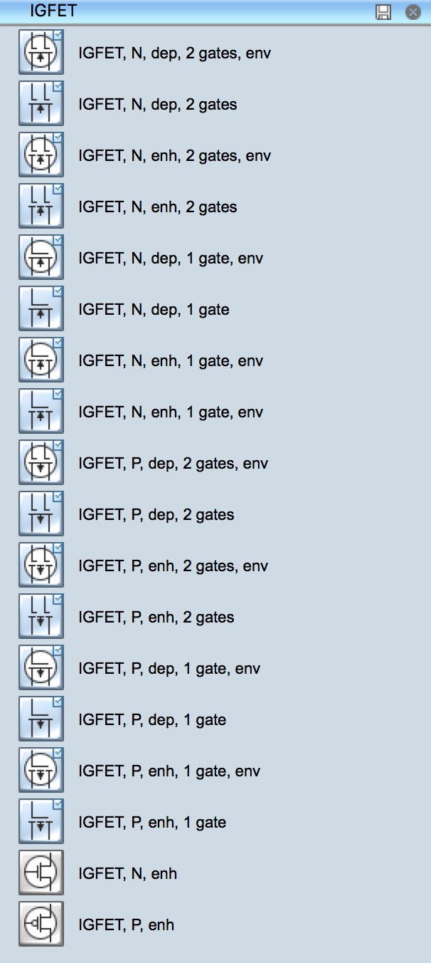 Electrical Symbols - IGFET