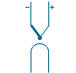 Thermocouple with insulated heating element, polarity