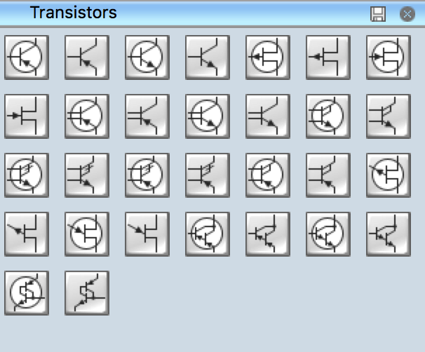 electronic circuit symbols chart